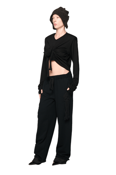 Scrunch Long Sleeve - Black-Karlaidlaw-APOC STORE