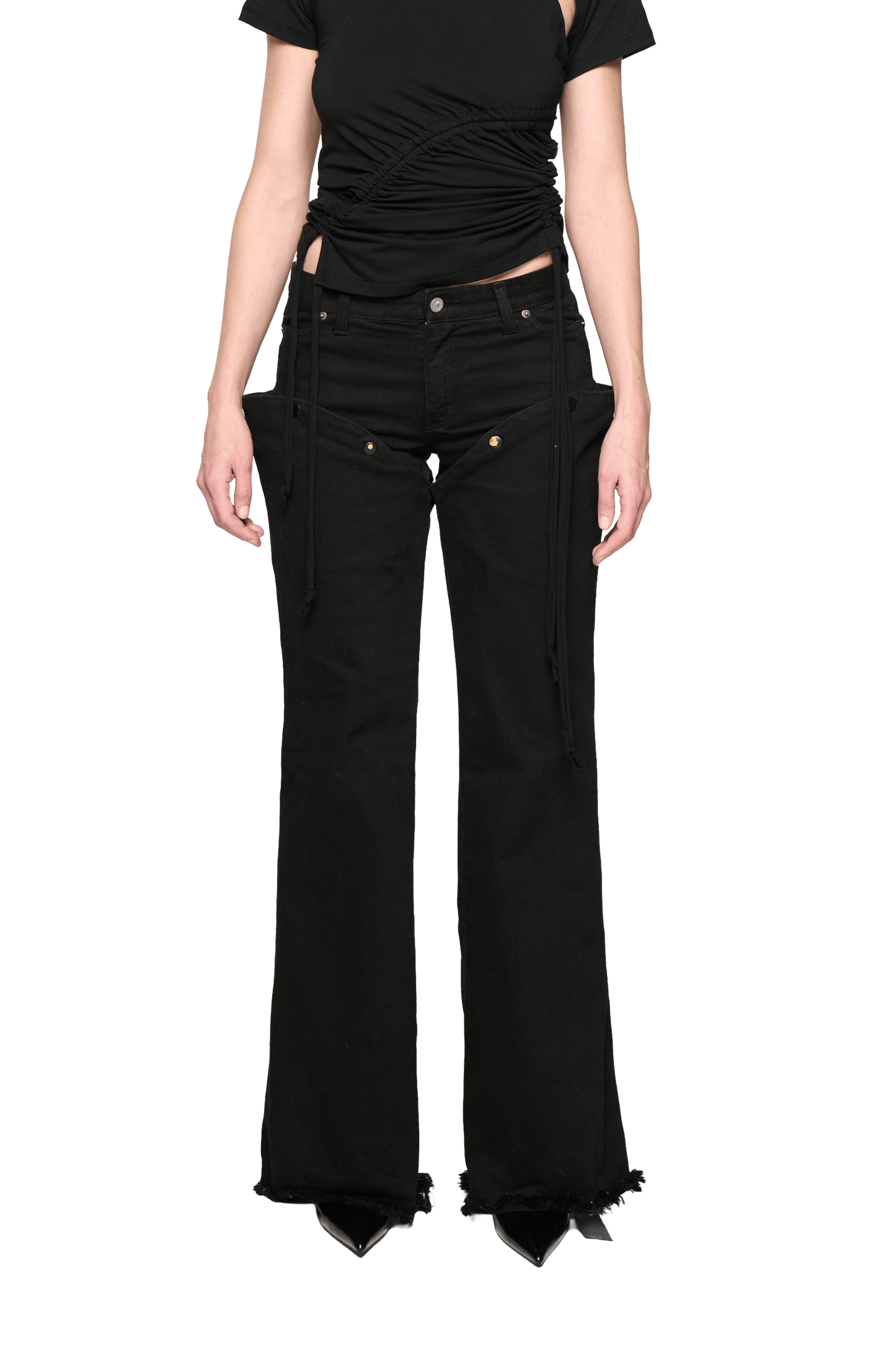 Run Off Denim V2 - Black