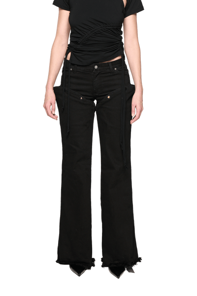 Run Off Denim V2 - Black