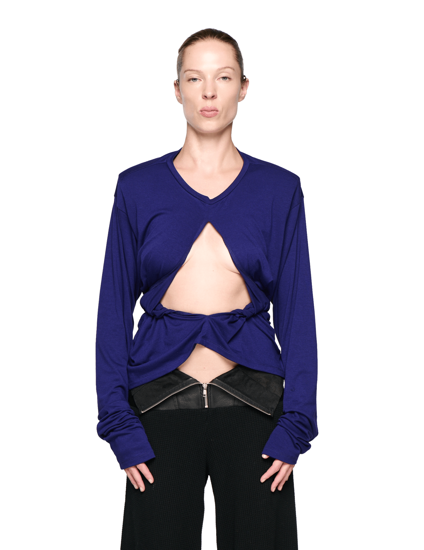 Scrunch Long Sleeve - Purple-Karlaidlaw-APOC STORE