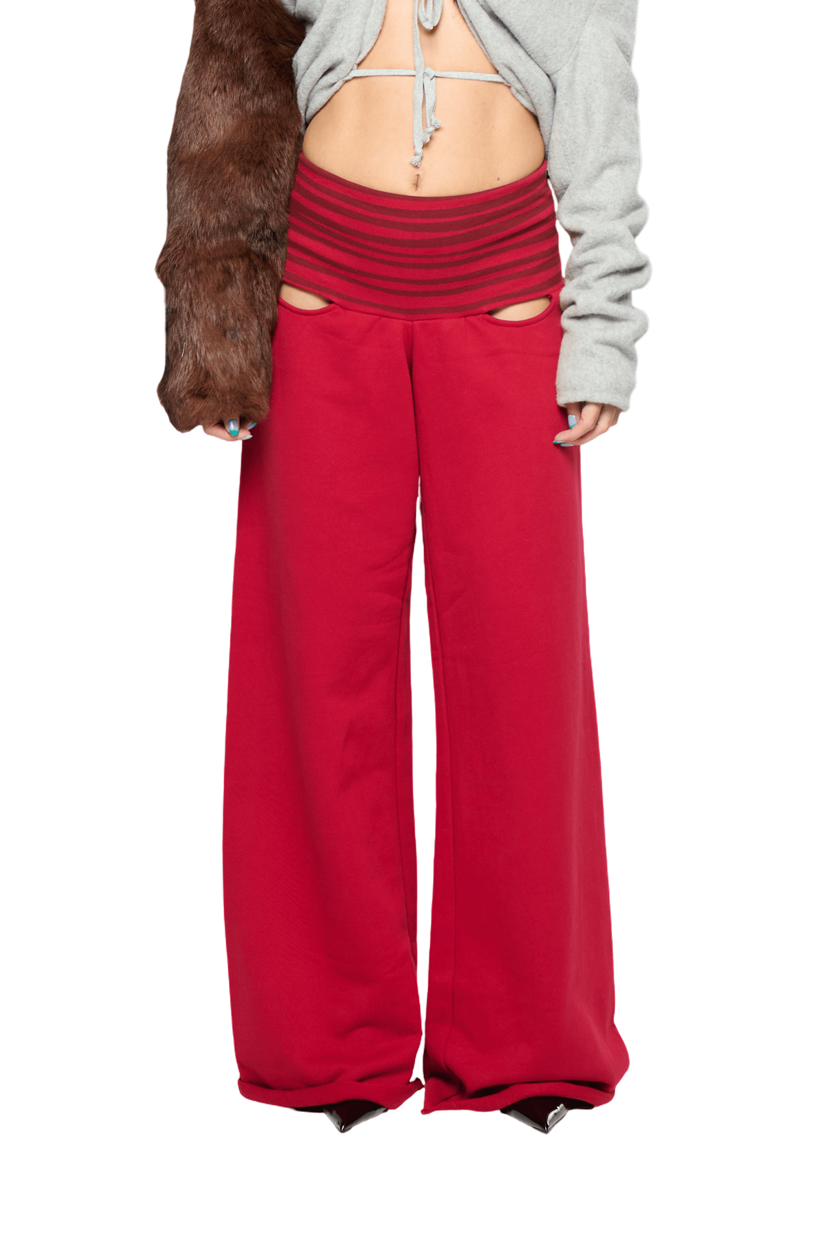 Circus Pant - Marone/Red-Karlaidlaw-APOC STORE