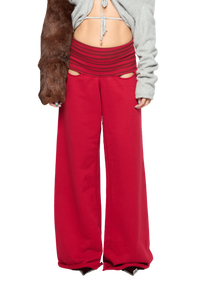 Circus Pant - Marone/Red-Karlaidlaw-APOC STORE