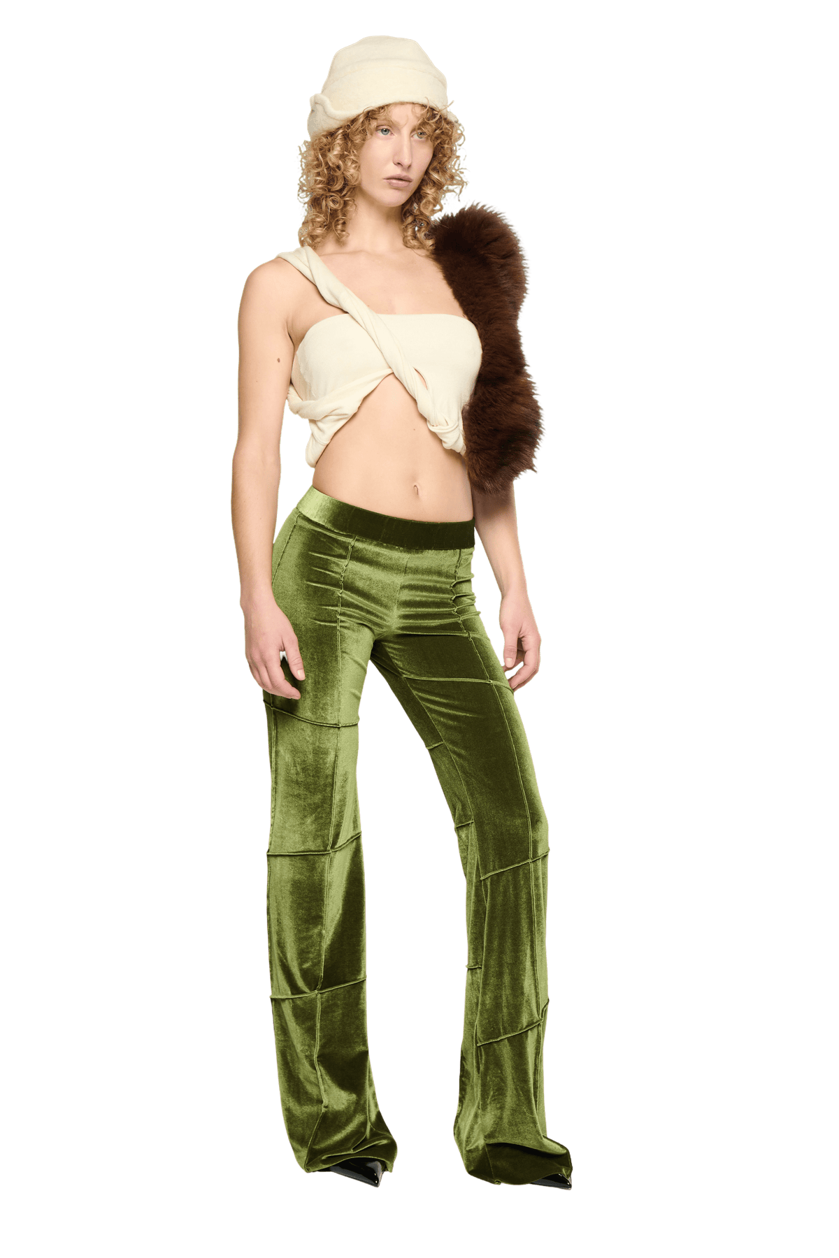 Spider Pant - Olive (Flare)