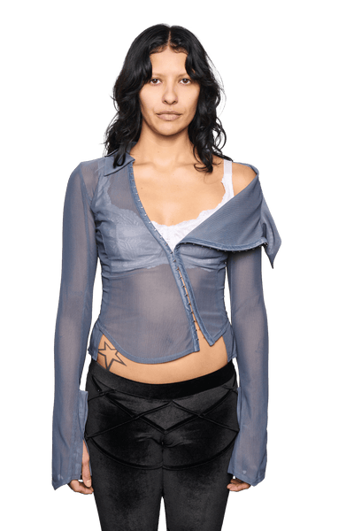 Haniya Sailor Top - Steel