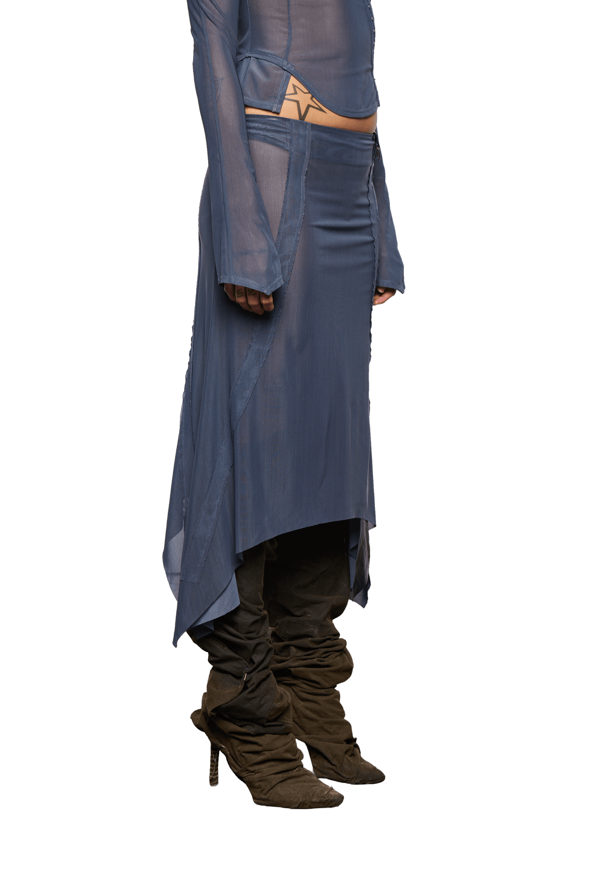 Haniya Skirt - Steel