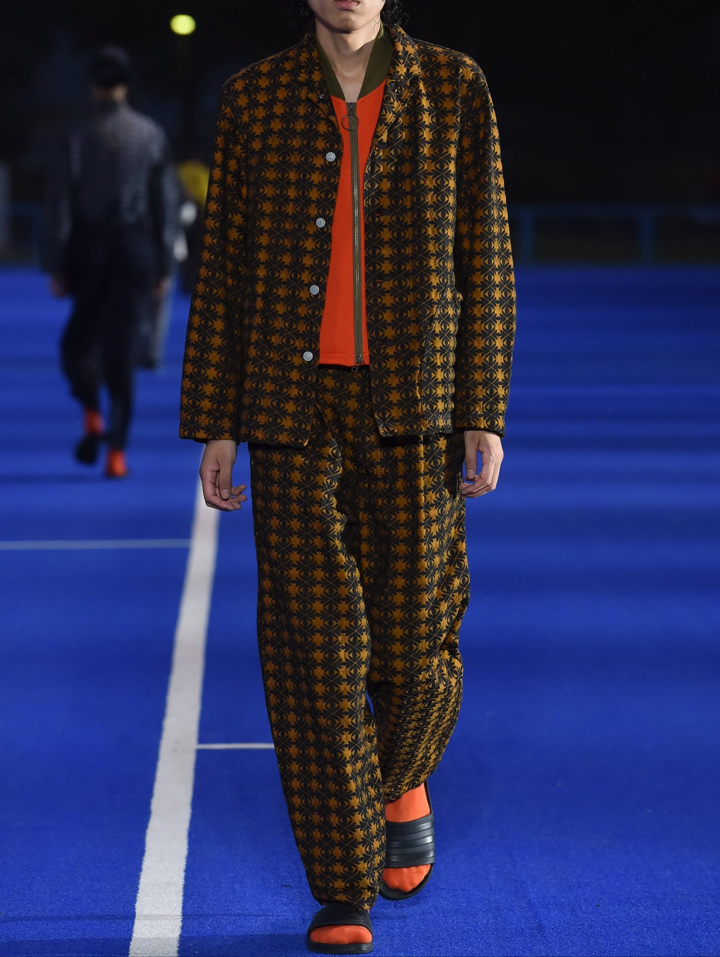 EYES JACQUARD DENIM PANTS-Cognomen-APOC STORE