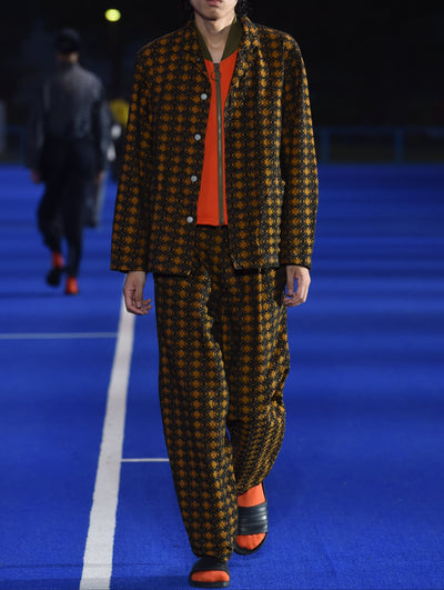 EYES JACQUARD DENIM PANTS-Cognomen-APOC STORE