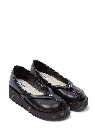 chöke Tabi Sandals in black-Chöke-APOC STORE