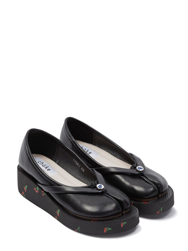 chöke Tabi Sandals in black-chöke-APOC STORE