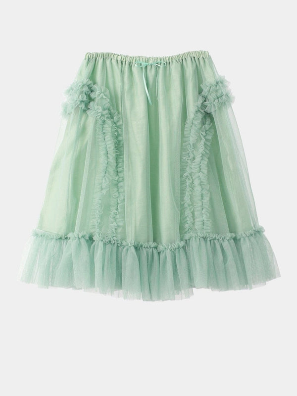 BANDING RUFFLE SHA SKIRT MINT-SAENGIN STUDIOS-APOC STORE