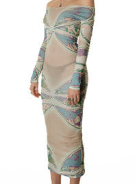 BUTTERFLY DRESS NEUTRAL-Nibgnus-APOC STORE