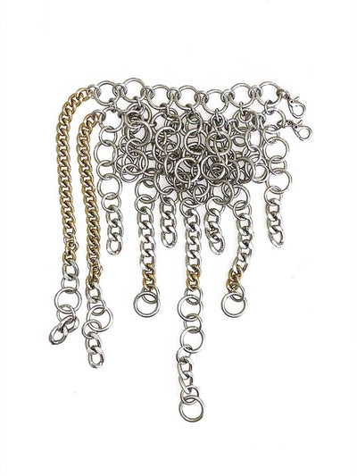 GOLD + SILVER Fringe Bracelet-JALACONDA-APOC STORE