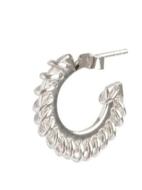 Stitched Small Hoops-Zohra Rahman-APOC STORE