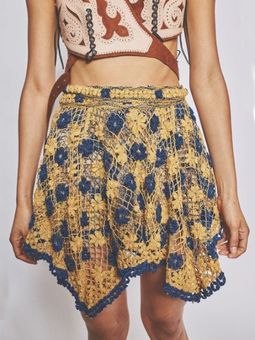 Pixie Skirt - Honey Royal Blue-VEREDAS-APOC STORE