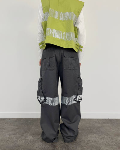 PAINTED CARGO PANTS CHARCOAL-EGNARTS-APOC STORE