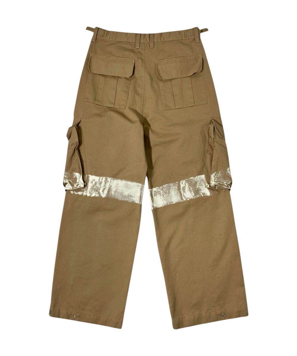 PAINTED CARGO PANTS BEIGE-EGNARTS-APOC STORE