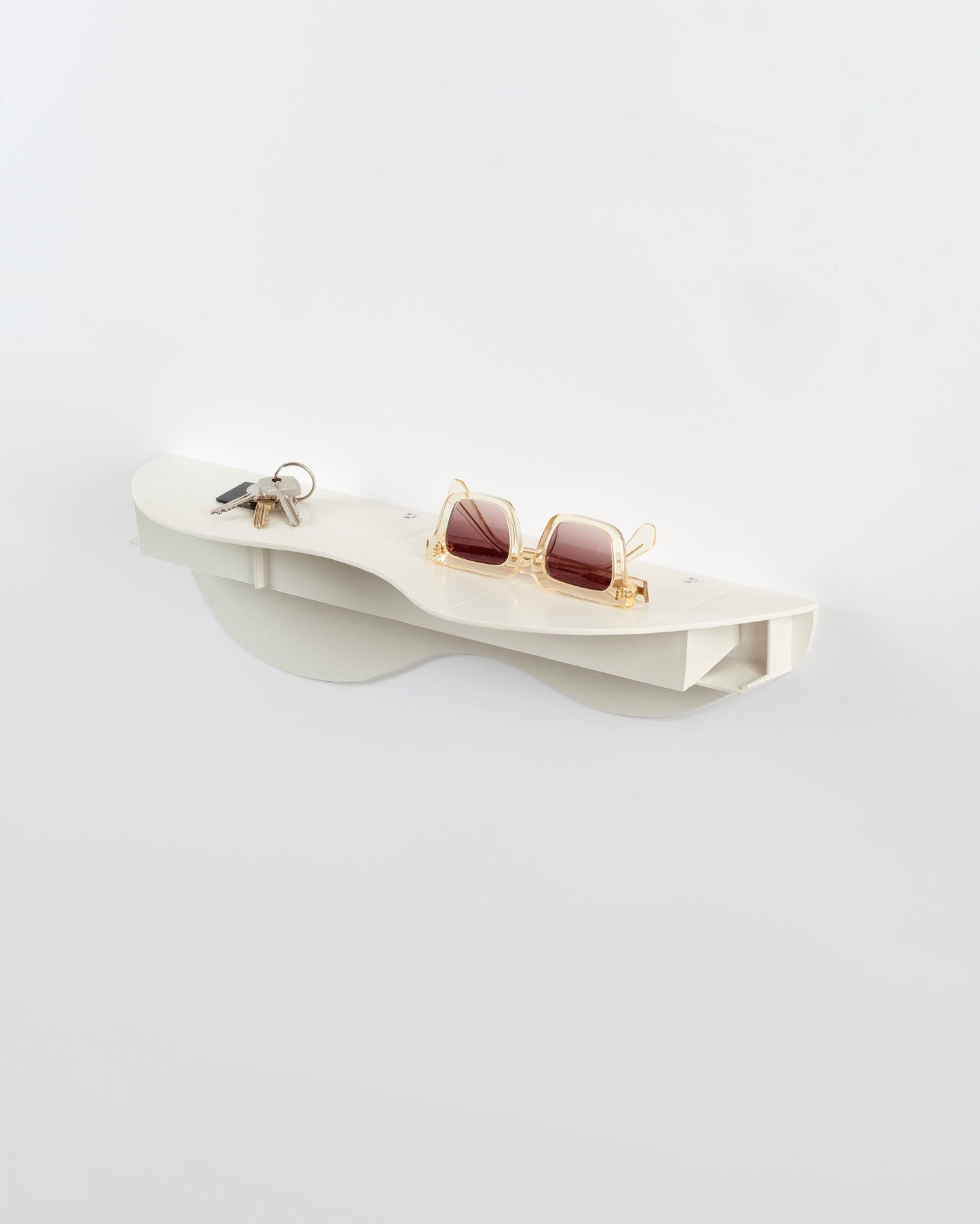 Wave wall shelf - white-Pierre Castignola-APOC STORE