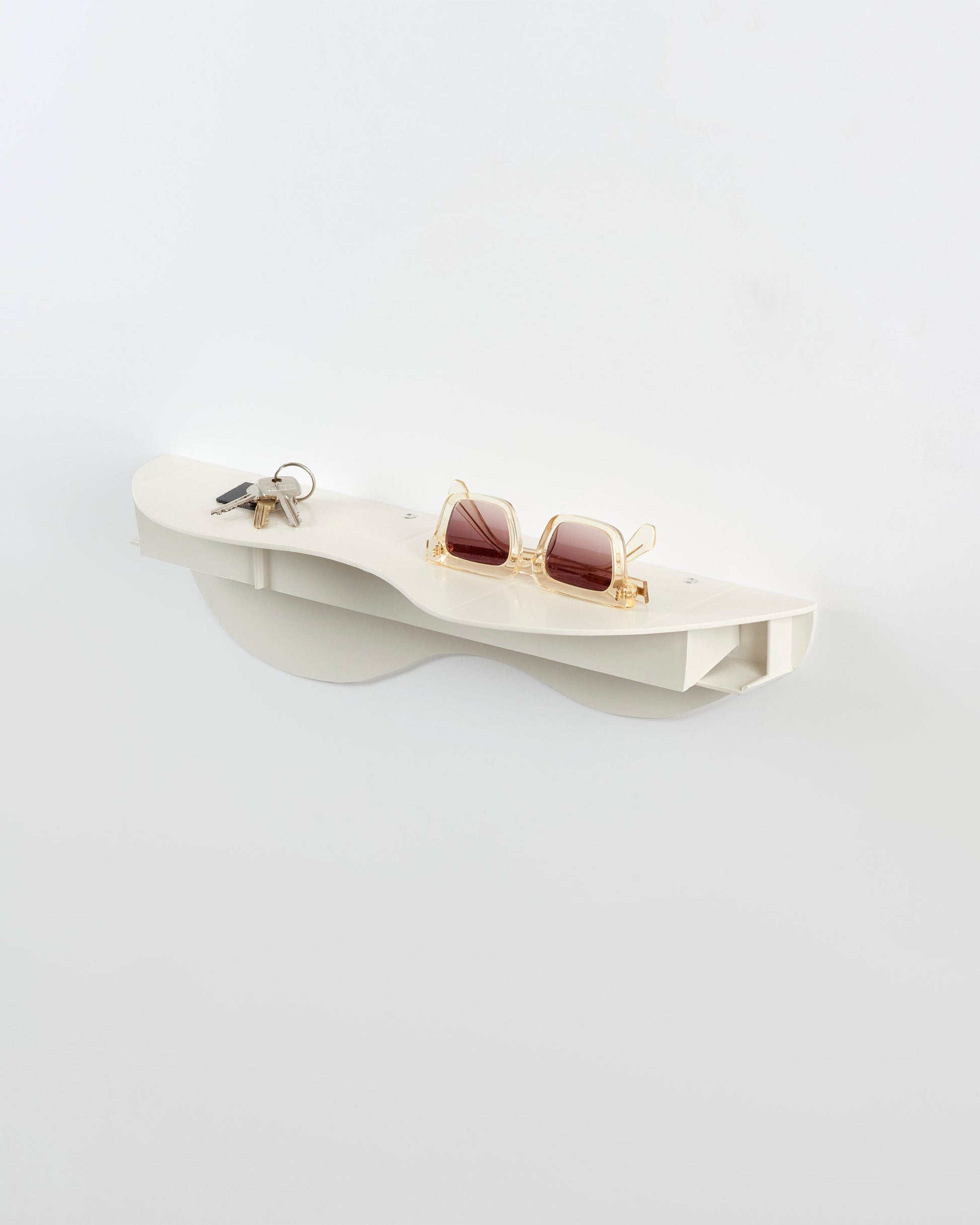 Wave wall shelf - white-Pierre Castignola-APOC STORE