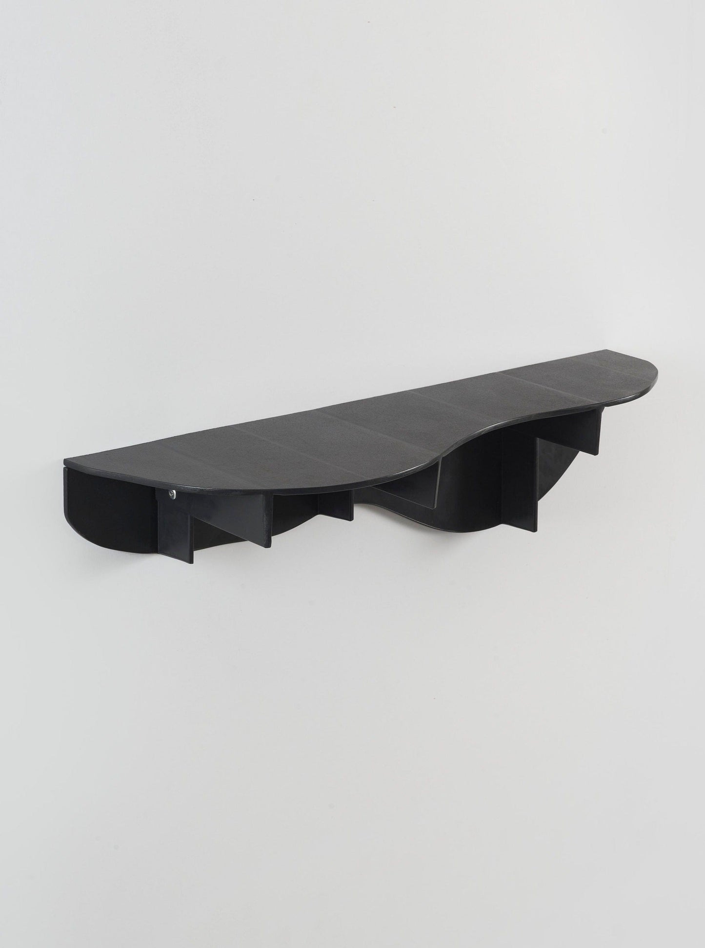 Wave wall shelf - black-Pierre Castignola-APOC STORE