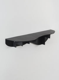 Wave wall shelf - black-Pierre Castignola-APOC STORE