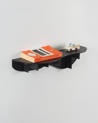 Wave wall shelf - black-Pierre Castignola-APOC STORE