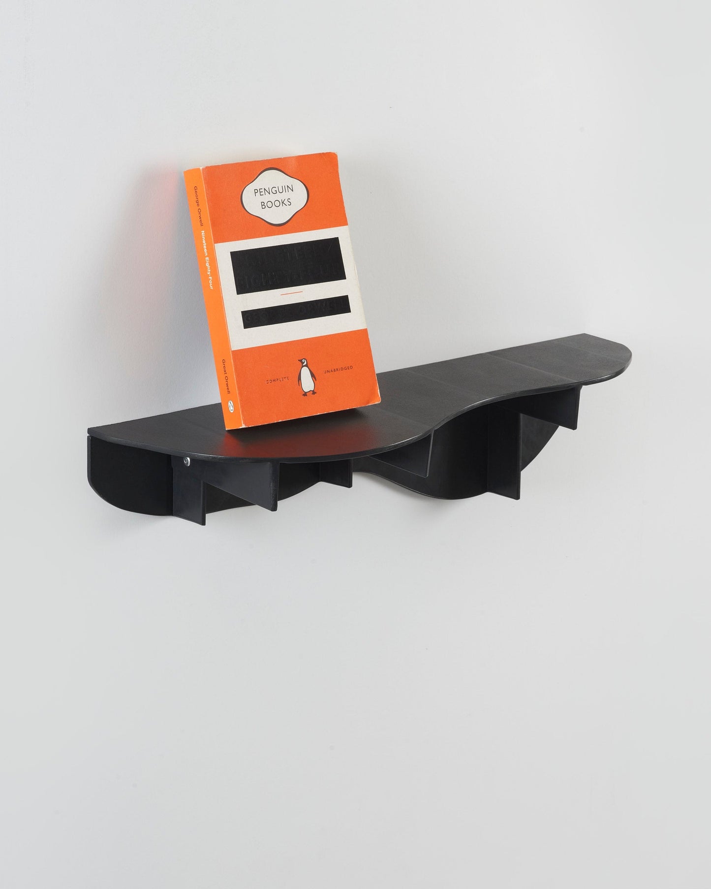 Wave wall shelf - black-Pierre Castignola-APOC STORE