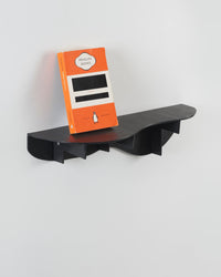 Wave wall shelf - black-Pierre Castignola-APOC STORE