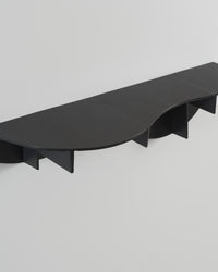 Wave wall shelf - black-Pierre Castignola-APOC STORE