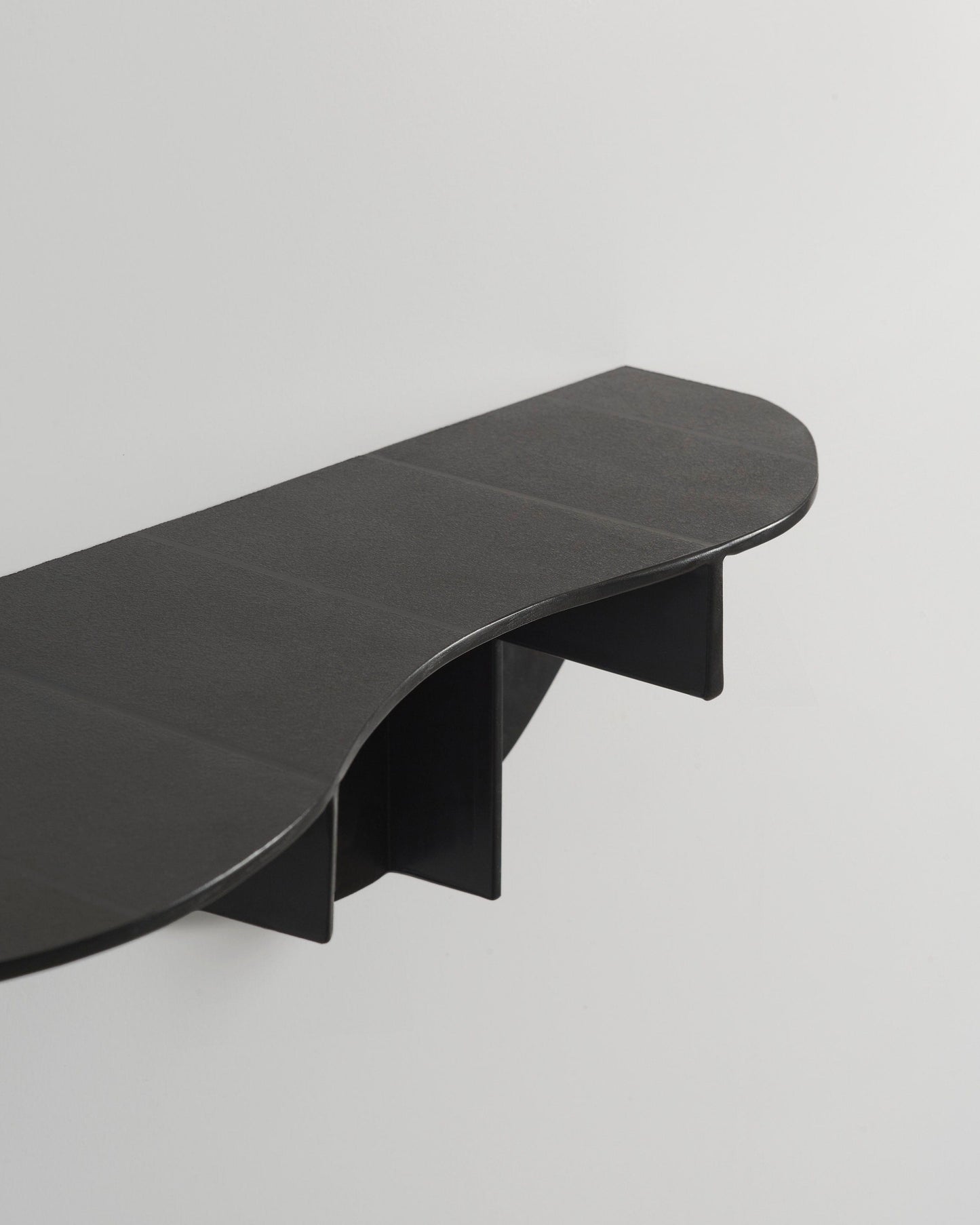 Wave wall shelf - black-Pierre Castignola-APOC STORE