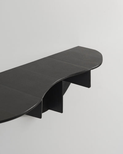 Wave wall shelf - black-Pierre Castignola-APOC STORE