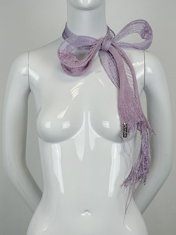 KNITTED BOW CHOKER PURPLE-Lou de Bètoly-APOC STORE