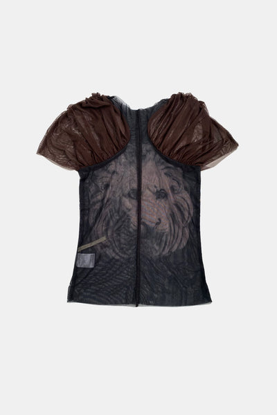 HALTERNECK MESH BLOUSE-Lalameemee-APOC STORE