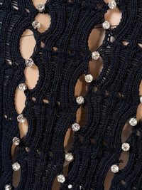 Black Ladder Knit Skirt - Size S-Sania Parvez-APOC STORE