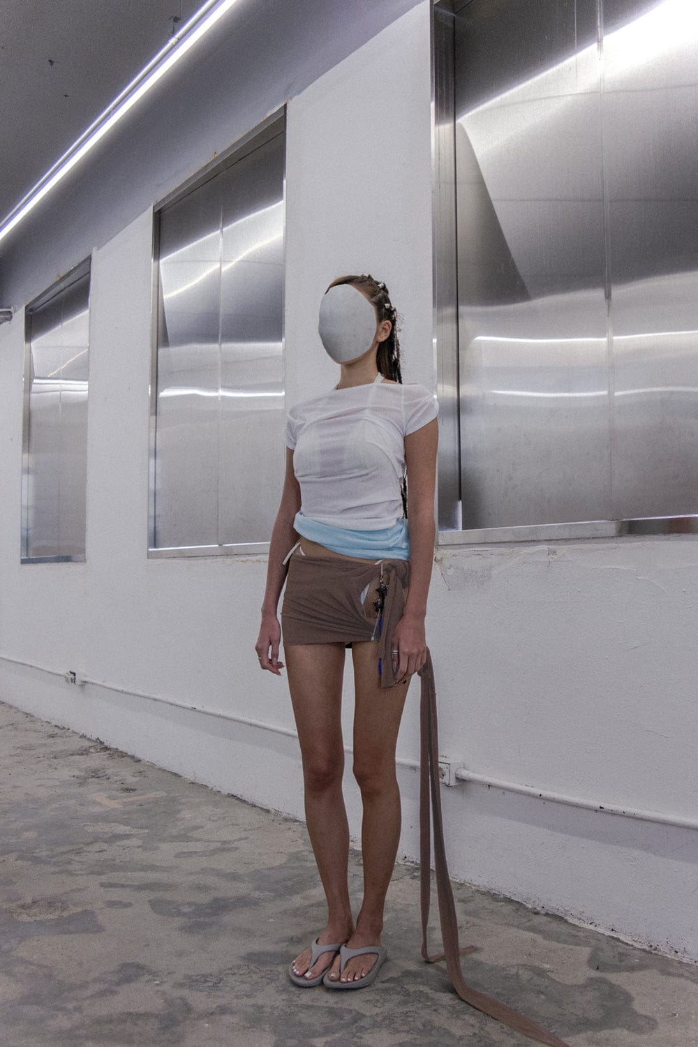 draping off-shoulder top white-Lalameemee-APOC STORE