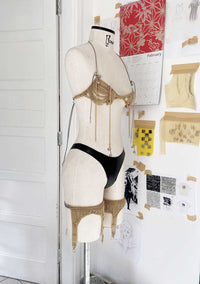 GOLD CHAINS Thigh Garter Belt-JALACONDA-APOC STORE