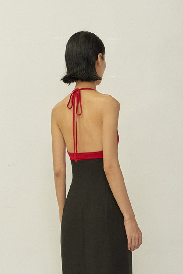 Red Skinny Apron Top-arc us arkus-APOC STORE