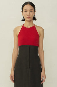 Red Skinny Apron Top-arc us arkus-APOC STORE