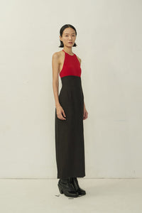 Red Skinny Apron Top-arc us arkus-APOC STORE