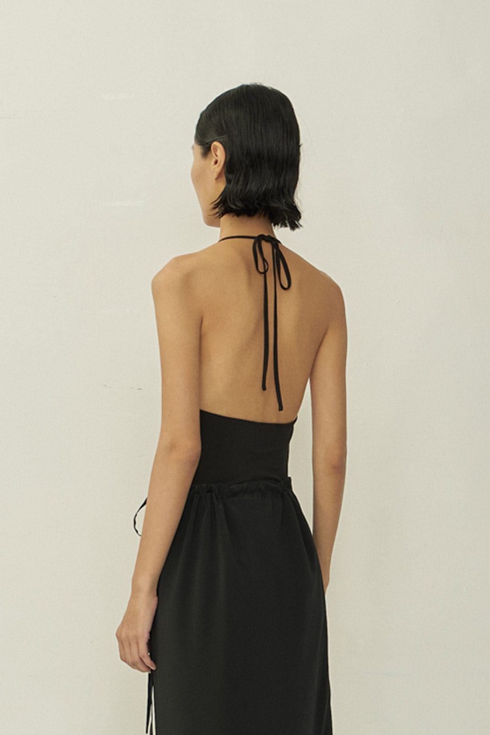 Black Skinny Apron Top-arc us arkus-APOC STORE