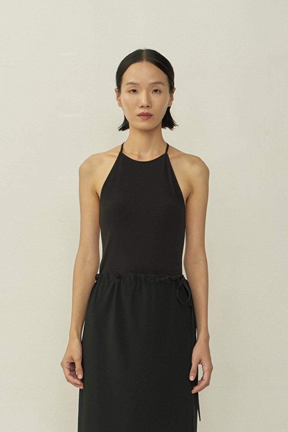 Black Skinny Apron Top-arc us arkus-APOC STORE