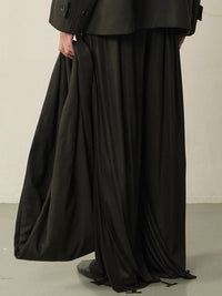 Black Cotton Twist Scarf Bag-arc us arkus-APOC STORE