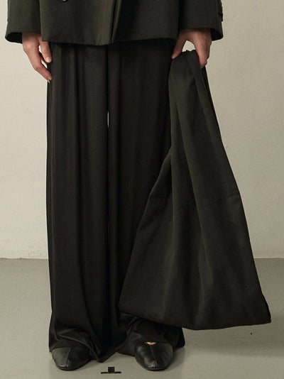 Black Cotton Twist Scarf Bag-arc us arkus-APOC STORE