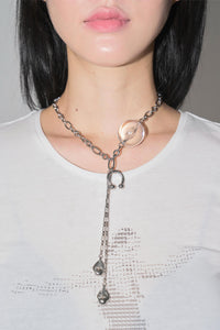 Clear Orb drop down necklace-Nibgnus-APOC STORE
