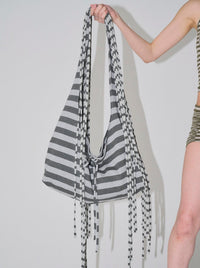 polo string bag large charcoal-Nibgnus-APOC STORE