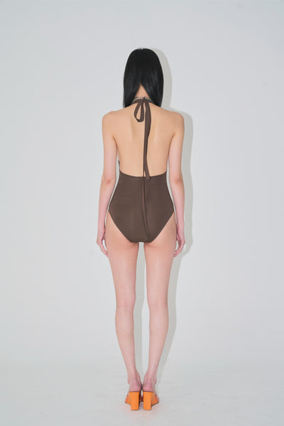 heart scarf onepiece brown-Nibgnus-APOC STORE