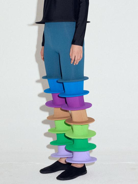 Discs Trousers in Multi-Sun Woo-APOC STORE