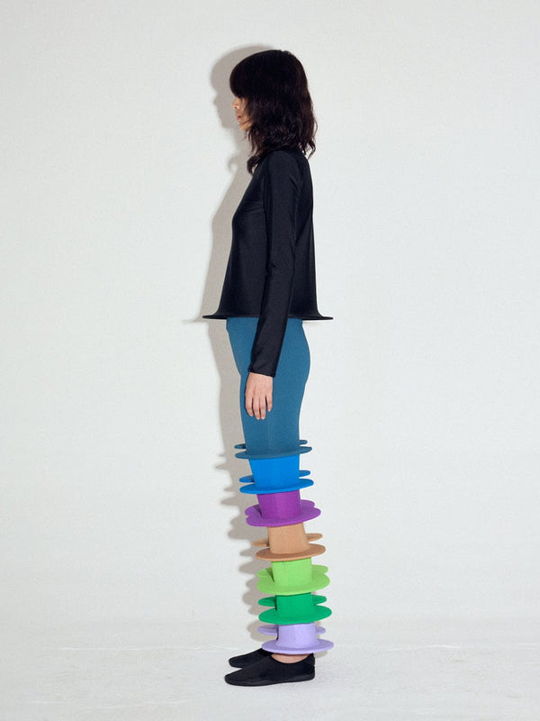 Discs Trousers in Multi-Sun Woo-APOC STORE