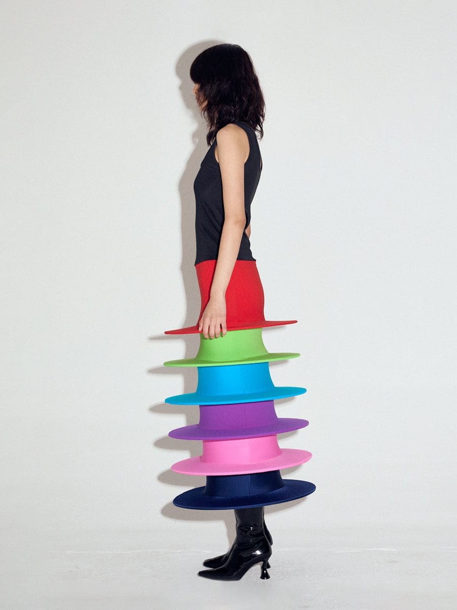 Discs dress in Rainbow-Sun Woo-APOC STORE