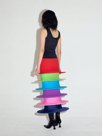 Discs dress in Rainbow-Sun Woo-APOC STORE