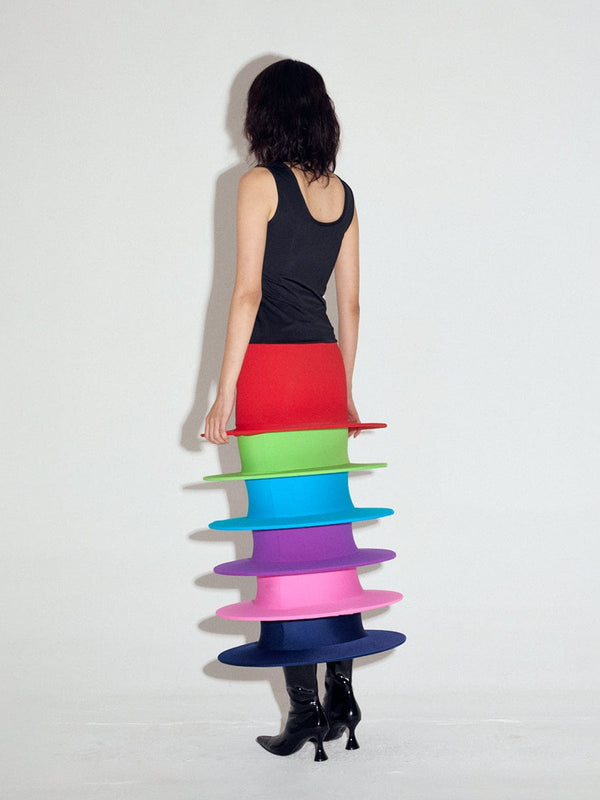 Discs dress in Rainbow-Sun Woo-APOC STORE